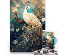 1000 Piece Jigsaw Puzzle for Adults Mythical Peacock Anspruchsvolles Spiel und Familienspaß Heimdekoration38x26cm