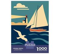 1000 Piece Jigsaw Puzzle for Adults Nantucket Travel Jigsaw Toy Wall Decor Difficult Hard Unique Gifts for Birthday And Christmas 70x50cm/1000pcs