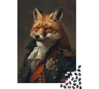 1000 Piece Jigsaw Puzzle for Adults, Napoleon Red Fox Portrait