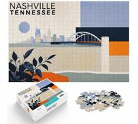 1000 Piece Jigsaw Puzzle for Adults, Nashville Tennessee Poster