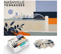 1000 Piece Jigsaw Puzzle for Adults, Nashville Tennessee Poster