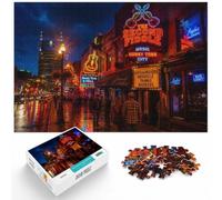 1000 Piece Jigsaw Puzzle for Adults, Nashville Tennessee Travel Art