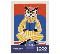 1000 Piece Jigsaw Puzzle for Adults National Library Week 1982 Owl Adult Jigsaw Puzzle Relaxing Games Staycation Kill Time Difficult And Challenge 70x50cm/1000pcs