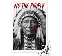 1000 Piece Jigsaw Puzzle for Adults, Native American Chief 'We The People'