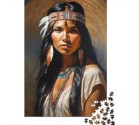 1000 Piece Jigsaw Puzzle for Adults, native american girl