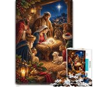1000 Piece Jigsaw Puzzle for Adults, Nativity Scene Three Wise Men | For free days in December: Adult jigsaw puzzle with 1000 pieces brings a classic 1000-piece puzzle to winter leisure.