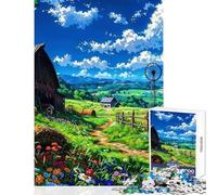 1000 Piece Jigsaw Puzzle for Adults Nature Landscape Painting Fun Interactive Family Experience Wonderful Holiday Giftsing Choice (38x52cm)