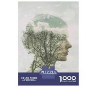 1000 Piece Jigsaw Puzzle for Adults Nature's Connection Tree Faces Puzzles for Adults Family Game A Work of Art Unique Gifts for Birthday And Christmas 38x26cm/1000pcs