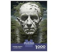 1000 Piece Jigsaw Puzzle for Adults Nature's Face Forests And Trees Puzzles for Adults Family Game A Work of Art Unique Gifts for Birthday And Christmas 38x26cm/1000pcs