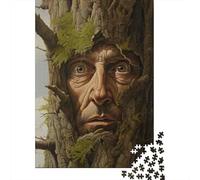 1000-Piece Jigsaw Puzzle for Adults, Nature's Face Tree Spirit Artwork, 38x26cm/1000pcs, Shared Puzzle Activity, Quiet Home Time And Time Together