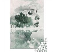 1000 Piece Jigsaw Puzzle for Adults, Nature's Reflection Artistic Landscape Photography, 52x38cm/1000pcs, Family Activity, Relaxing Evenings And Weekend Downtime