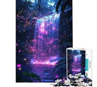 1000 Piece Jigsaw Puzzle for Adults Neon Firefly Falls Puzzle for Adults Anti-Stress Toys But Fun And Humorous Parent-child Interaction (Size 38x26cm)