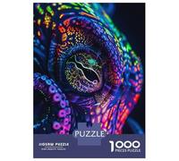 1000 Piece Jigsaw Puzzle for Adults Neon Octopus Eye Puzzles for Adults Toy Wall Decor Presents for Women Difficult And Challenge 70x50cm/1000pcs