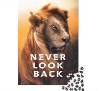 1000 Piece Jigsaw Puzzle for Adults, Never Look Back Motivation, 52x38cm/1000pcs, Idea, Family Activity And Quiet Winter Weekends