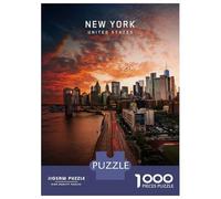 1000 Piece Jigsaw Puzzle for Adults New York City US Puzzles for Adults Relaxing Games Pattern Assembly for Is Ideal As A Gift 38x26cm/1000pcs