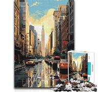 1000 Piece Jigsaw Puzzle for Adults New York Manhattan Toys Educational Games Birthday Present Educational Toy (38x52cm)