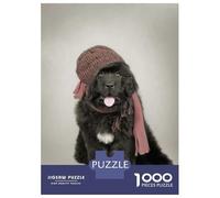 1000 Piece Jigsaw Puzzle for Adults Newfoundland Dog Puppy Jigsaw for Adults Relaxing Games Stress Reliever Birthday And Unique Gifts 52x38cm/1000pcs