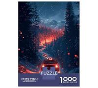 1000 Piece Jigsaw Puzzle for Adults Night Forest Adventure Drive Adult Puzzles Toy Wall Decor Staycation Kill Time Birthday And Unique Gifts 38x26cm/1000pcs