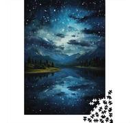 1000 Piece Jigsaw Puzzle for Adults Night Sky Reflections Jigsaw for Adults Hands-on Game Improve Memory Birthday And Unique Gifts 70x50cm/1000pcs
