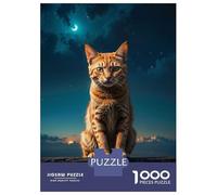 1000 Piece Jigsaw Puzzle for Adults Night Watch on The Fence Jigsaw Puzzle Toy Wall Decor Wall Decoration Difficult And Challenge 70x50cm/1000pcs