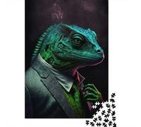 1000-Piece Jigsaw Puzzle for Adults, Noir Lizard Mastermind, 70x50cm/1000pcs, Idea, Family Activity And Cosy Winter Evenings