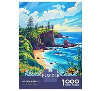 1000 Piece Jigsaw Puzzle for Adults, Norfolk Island Landscape Artwork, Challenging Brain Teaser, Holiday Family Game, Premium Puzzle Pieces, 52x38cm/1000pcs