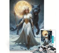 1000 Piece Jigsaw Puzzle for Adults North Goddess Freya Educational Toy Decompressing Intellectual Great Gift for Gaming 38x52cm