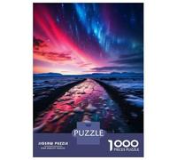1000 Piece Jigsaw Puzzle for Adults Northern Lights at The Sky Jigsaw for Adults Relaxing Games Stress Reliever Birthday And Unique Gifts 70x50cm/1000pcs