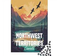 1000 Piece Jigsaw Puzzle for Adults, Northwest Territories Canada, 70x50cm/1000pcs, Indoor Puzzle Activity, Home Relaxation And Cold-Weather Weekends
