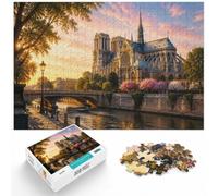 1000 Piece Jigsaw Puzzle for Adults, Notre-Dame Cathedral in Paris