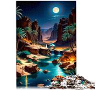 1000 Piece Jigsaw Puzzle for Adults Oasis Dreaming Brain Teaser Puzzle 26x38cm deal as gifts for the whole family for 14 year olds