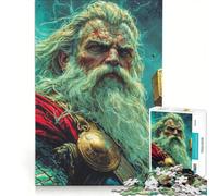 1000 Piece Jigsaw Puzzle for Adults Odin Norse God of War Educational Toy Decompressing Intellectual Great Gift for Gaming 50x75cm