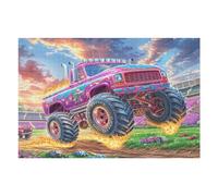 1000 Piece Jigsaw Puzzle for Adults Off-Road Monster Truck 1000 PCS 75x50cm High Difficulty Challenging Puzzle Great for Advanced Players Strong Sense of Accomplishment