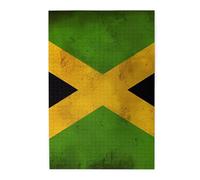1000 Piece Jigsaw Puzzle for Adults,Old Jamaican Flag, Puzzles with Letters on Back, Challenging Puzzle for Game Night Home Décor, 19.7 x 29.5