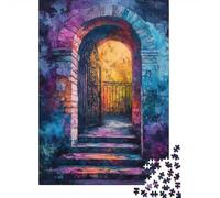 1000-Piece Jigsaw Puzzle for Adults, Open Gate Painting, 70x50cm/1000pcs, Gift for Puzzle Lovers, Relaxing Indoor Activity And Time at Home