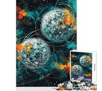 1000 Piece Jigsaw Puzzle for Adults Orbital Chaos Brain Teaser Game Presents for Women Toy Wall Decor Birthday Present, Gifts, (50x75cm)