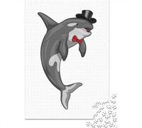 1000-Piece Jigsaw Puzzle for Adults, Orca Groom Wedding, 52x38cm/1000pcs, Puzzle Lover Present, Screen-Free Leisure And Evening Downtime