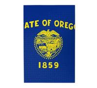 1000 Piece Jigsaw Puzzle for Adults,Oregon State Flag, Puzzles with Letters on Back, Challenging Puzzle for Game Night Home Décor, 19.7 x 29.5