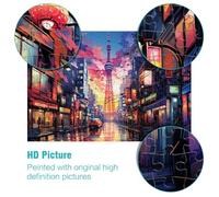 1000 Piece Jigsaw Puzzle for Adults Osaka Tower street scene Brain Teaser Puzzle 26x38cm Enhance love between couples for teenager 14+