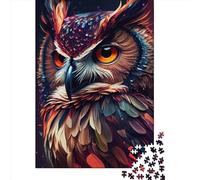 1000 Piece Jigsaw Puzzle for Adults Owl Colorful 2 Puzzles 1000 Pieces Paper Board Jigsaw- Relax Puzzles Games-Brain Teaser Puzzle 1000pcs (38x26cm)