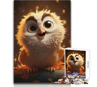 1000 Piece Jigsaw Puzzle for Adults Owls Wisdom Glow Perfect for Calm Leisure Hours High Grade Precise Cut Play Toy Size 50x75cm