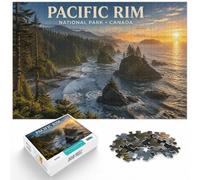 1000 Piece Jigsaw Puzzle for Adults, Pacific Rim National Park Canada | For relaxed weekends at home, this adult jigsaw puzzle with 1000 pieces offers a calm pastime at home.