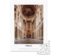 1000-Piece Jigsaw Puzzle for Adults, Palace Chapel Interior, 52x38cm/1000pcs, Puzzle Lover Present, Relaxing Indoor Activity And Quiet Weekends