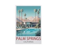 1000 Piece Jigsaw Puzzle for Adults,Palm Springs California,Wood Puzzle - for Adults Teens Educational Toys Gifts(75x50cm)-L23