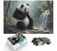 1000 Piece Jigsaw Puzzle for Adults, Panda Funny Bathroom | For winter weekends and Christmas breaks: Adult jigsaw puzzle with 1000 pieces gives adults a calm winter activity.