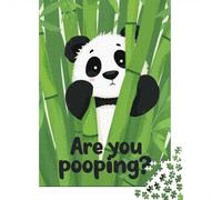 1000 Piece Jigsaw Puzzle for Adults, Panda in Bamboo, 70x50cm/1000pcs, Indoor Family Activity, Time Around The Table And Time Together