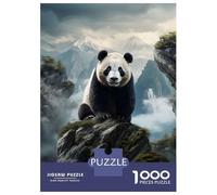 1000 Piece Jigsaw Puzzle for Adults Panda Mountains Puzzles for Adults Relaxing Games Pattern Assembly for Is Ideal As A Gift 52x38cm/1000pcs