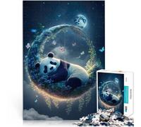 1000 Piece Jigsaw Puzzle for Adults Panda Naps Made of wood，for 14+ Challenging game and family game Gift Toys 。size：50x75cm/14.96x20.47inch
