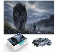 1000 Piece Jigsaw Puzzle for Adults, Panther vs Courage Mindset | For free time at home, this adult jigsaw puzzle with 1000 pieces is suited to quiet evenings and weekend relaxation.