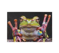 1000 Piece Jigsaw Puzzle for Adults,Peace Tree Frog, Puzzles with Letters on Back, Challenging Puzzle for Game Night Home Décor, 19.7 x 29.5